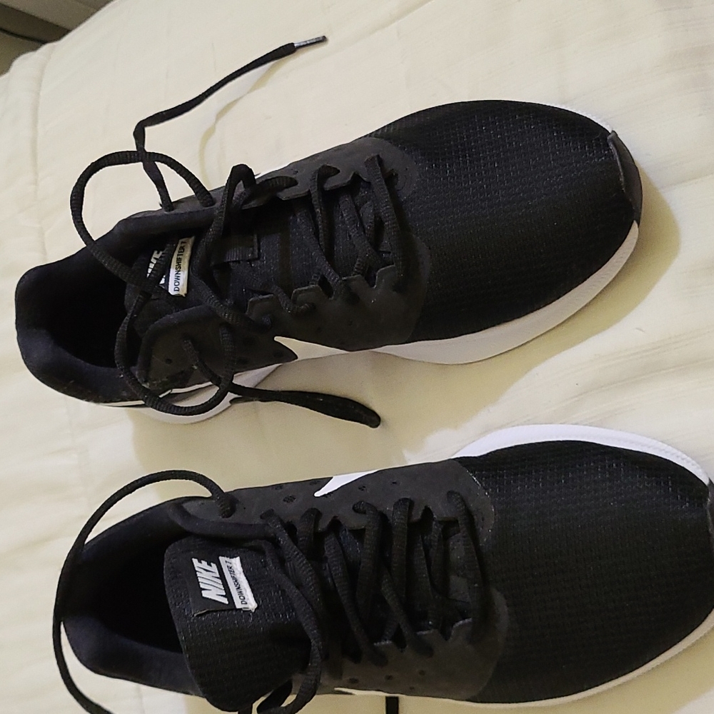 Nike sneakers.  Worn once